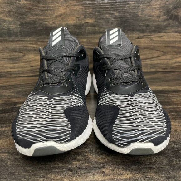 Adidas Alphabounce HPC M Black Grey Running Sneakers Women's Size US 8 BW0330 - Picture 2 of 9